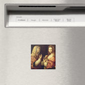 Mary and Martha (パネル上の油) マグネット (インサイチュ (食洗機))