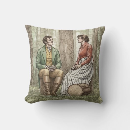 Mary and Tom in "The Other Bennet Sister" クッション (正面)