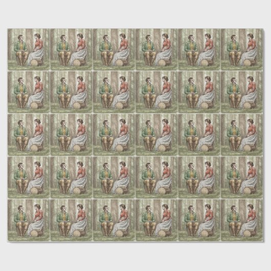 Mary and Tom in "The Other Bennet Sister" ラッピングペーパー (フラット)