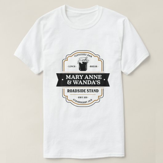 Mary Anne and Wanda farmers market Tennessee ham  Tシャツ (デザイン正面)