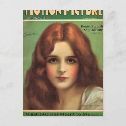 Mary Astor 1926映画誌 ポストカード (正面)