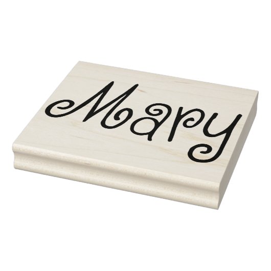 "Mary" - Authentic '60sレトロタイポグラフィアートスタンプ ラバースタンプ (スタンプ)