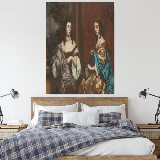 Mary Capel (1630–1715), Later Duchess of Beaufort キャンバスプリント (インサイチュ (寝室))