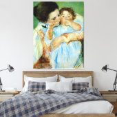 Mary Cassatによる母子 キャンバスプリント (インサイチュ (寝室))