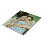 Mary Cassatによる母子 タイル (側面)