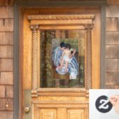 Mary Cassatt – お子様のお風呂 ウィンドウサイン (ホームデコレーション)