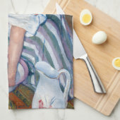 Mary Cassatt – お子様のお風呂 キッチンタオル (四つ折り)