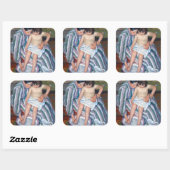 Mary Cassatt – お子様のお風呂 スクエアシール (シート)