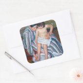 Mary Cassatt – お子様のお風呂 スクエアシール (封筒)