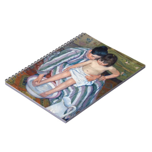 Mary Cassatt – お子様のお風呂 ノートブック (左側)