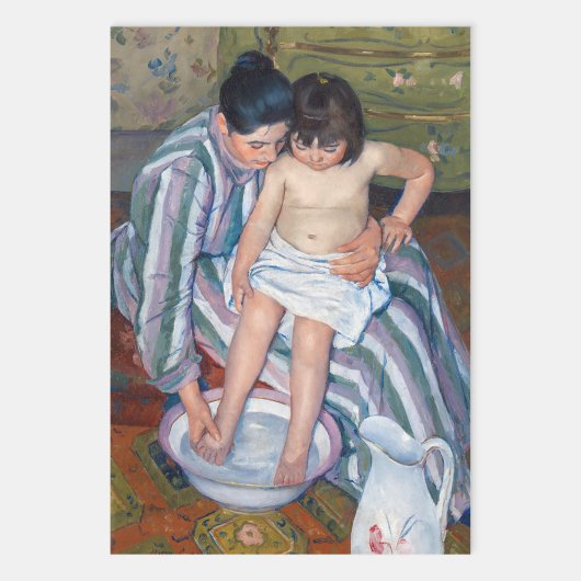 Mary Cassatt – お子様のお風呂 ラッピングペーパーシート