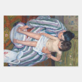 Mary Cassatt – お子様のお風呂 ラッピングペーパーシート (正面3)