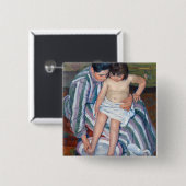 Mary Cassatt – お子様のお風呂 缶バッジ (正面&裏面)