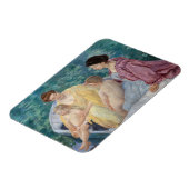 Mary Cassatt – ボートで2人の母親と子供 マグネット (左側)