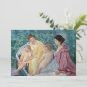 Mary Cassatt – ボートで2人の母親と子供 招待状 (スタンド正面)