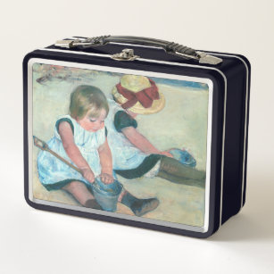 Mary Cassatt – 子供遊ズオンビーチ メタルランチボックス