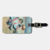 Mary Cassatt – 子供遊ズオンビーチ ラゲッジタグ (正面横)