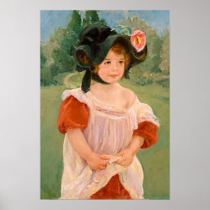 Mary Cassatt "春:マーゴが庭に立つ» ポスター