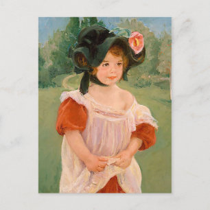 Mary Cassatt "春:マーゴが庭に立つ» ポストカード
