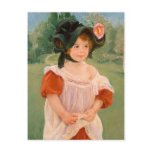 Mary Cassatt "春:マーゴが庭に立つ»