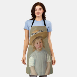 Mary Cassatt – 麦藁帽子の子供 エプロン