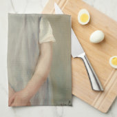 Mary Cassatt – 麦藁帽子の子供 キッチンタオル (四つ折り)