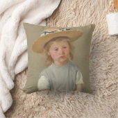 Mary Cassatt – 麦藁帽子の子供 クッション (ブランケット)