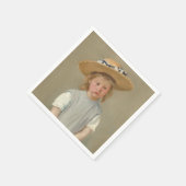 Mary Cassatt – 麦藁帽子の子供 スタンダードカクテルナプキン (角)