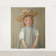 Mary Cassatt – 麦藁帽子の子供