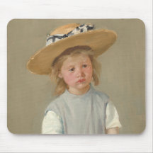 Mary Cassatt – 麦藁帽子の子供