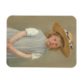 Mary Cassatt – 麦藁帽子の子供 マグネット (横)