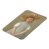 Mary Cassatt – 麦藁帽子の子供 マグネット (左側)