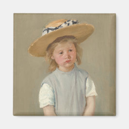 Mary Cassatt – 麦藁帽子の子供 マグネット