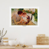 Mary Cassatt.1881.Susan Comforting the Baby print ポスター (キッチン)