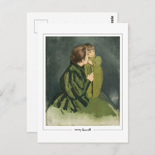Mary Cassatt #329 -ファインアートはがき ポストカード (正面/裏面)