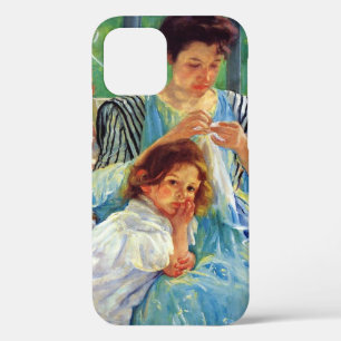 Mary Cassatt art:カサット・絵画ヤングマザー iPhone 12ケース
