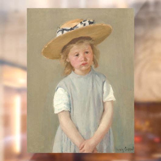Mary Cassatt - Child in a Straw Hat ウィンドウサイン (シート2)