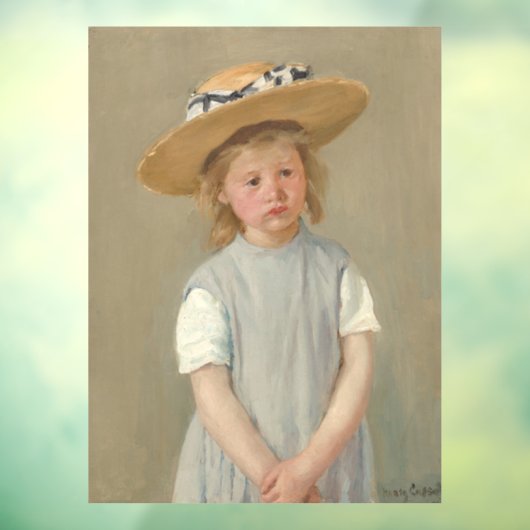 Mary Cassatt - Child in a Straw Hat ウィンドウサイン (シート3)