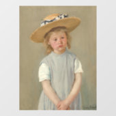Mary Cassatt - Child in a Straw Hat ウィンドウサイン (シート)