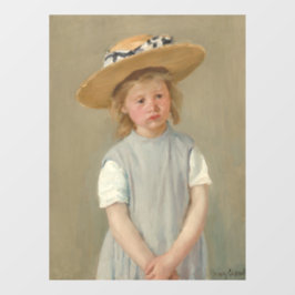 Mary Cassatt - Child in a Straw Hat ウィンドウサイン
