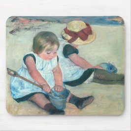 Mary Cassatt - Children Playing on the Beach マウスパッド