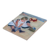 Mary Cassatt Children Playing on the Beach 1884  タイル (側面)