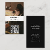Mary Cassatt - In the Loge - QR Code 名刺 (正面/裏面)