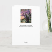 Mary Cassatt - Lilacs in a Window カード (裏面)