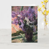 Mary Cassatt - Lilacs in a Window カード (黄色い花)