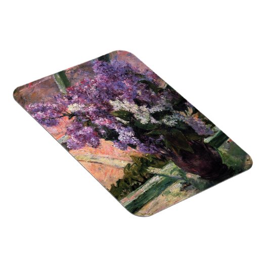 Mary Cassatt - Lilacs in a Window マグネット (右側)