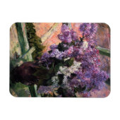 Mary Cassatt - Lilacs in a Window マグネット (横)