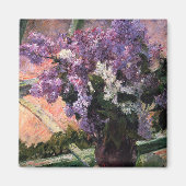 Mary Cassatt - Lilacs in a Window マグネット (正面)