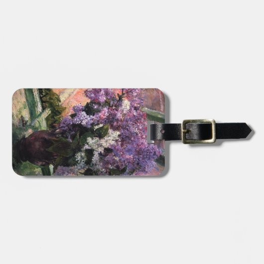 Mary Cassatt - Lilacs in a Window ラゲッジタグ (正面横)