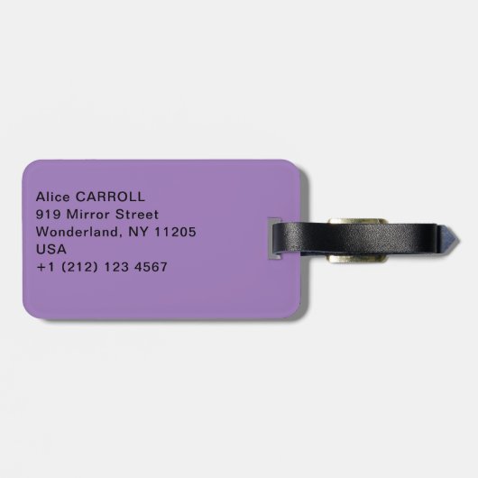 Mary Cassatt - Lilacs in a Window ラゲッジタグ (裏面横)